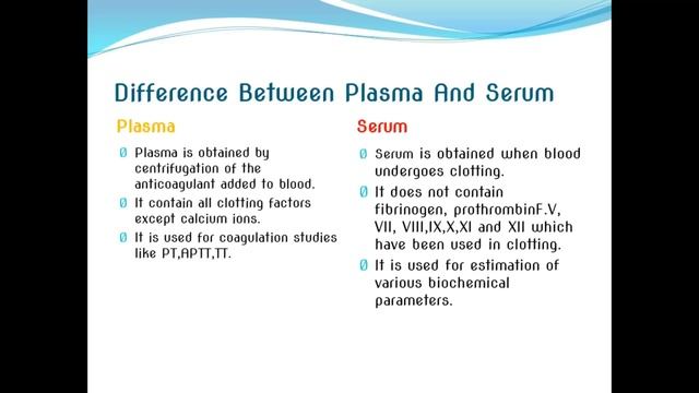 Difference between Plasma and Serum #plasma #serum #bloodcollection #medicallaboratorytechnology