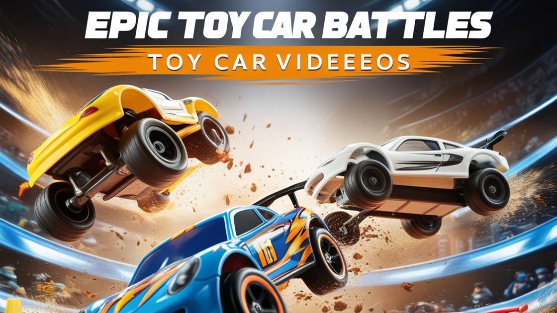 Кто победит в сражении на игрушечных машинках? Захватывающее видео для всех возрастов! смотреть онлайн