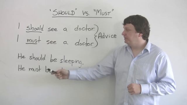 English Grammar - SHOULD & MUST смотреть онлайн