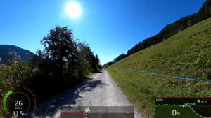 45 minute Fat Burning Indoor Cycling Workout Alps 🚵_♀️😎 South Tyrol Lake Tour Garmin 4K Video