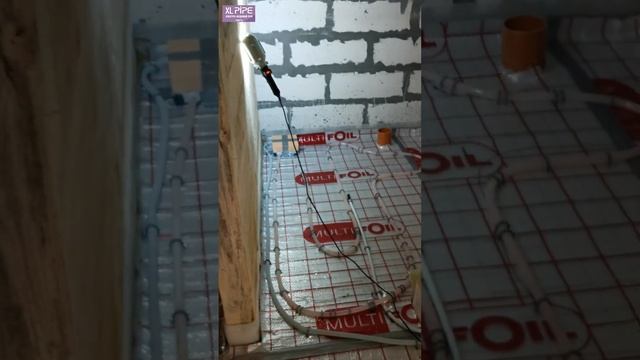Обзор системы отопления Xlpipe на 1 этаже дом #стройка #ремонт #отопление #shorts смотреть онлайн