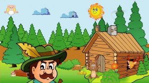 Dans sa maison un grand cerf Comptine HD