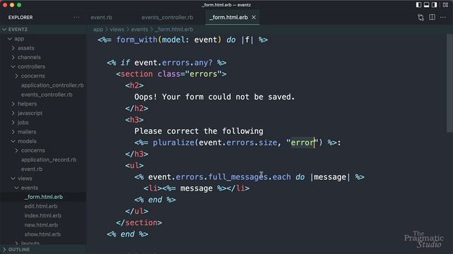 22. Handling Validation Errors