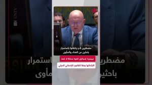 نيبينزيا: النظام الغذائي في غزة انهار وإسرائيل لا تلتزم بالقانون الدولي