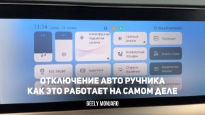 Отключение авторучника. Как это работает на самом деле? Подсказки от 2.0 Джили Монжаро/Geely Monjaro