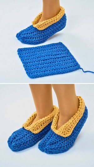Самые простые и быстрые тапочки крючком! Сделать это может каждый!🧶