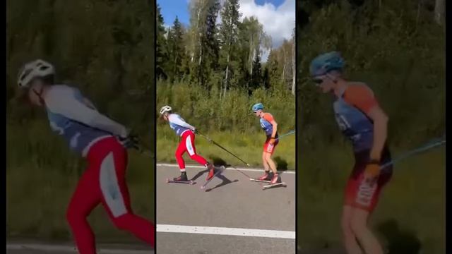 Алабинский марафон 2023. Лидеры абсолют #rollerski #лыжероллеры #лыжи #лыжныегонки