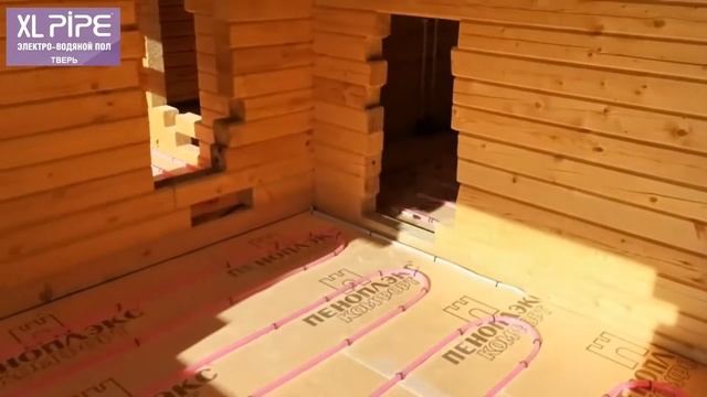 Отопление XLpipe в бане из бруса смотреть онлайн