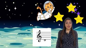 Сольфеджио для детей. Просто и весело учим ноты. Мультик про космос. Онлайн урок по музыке.