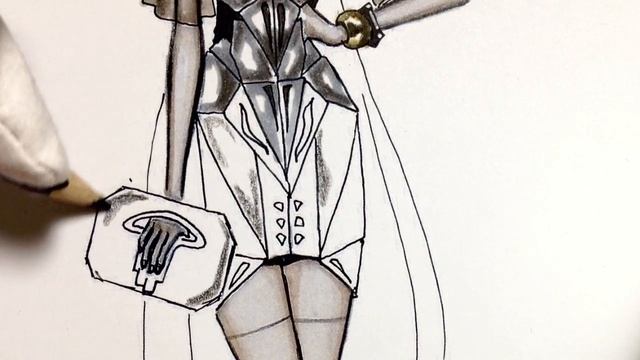 FUTURISM. METAL.SUSIE - Fashion Drawing Tutorial смотреть онлайн