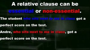 relative clauses