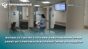 Более 13 тысяч случаев заболевания ОРВИ зарегистрировали в Приангарье за неделю