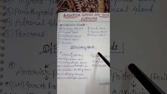 Endocrine Glands and their hormones #medical #biology #laboratory #me #paramedical #bmlt #dmlt