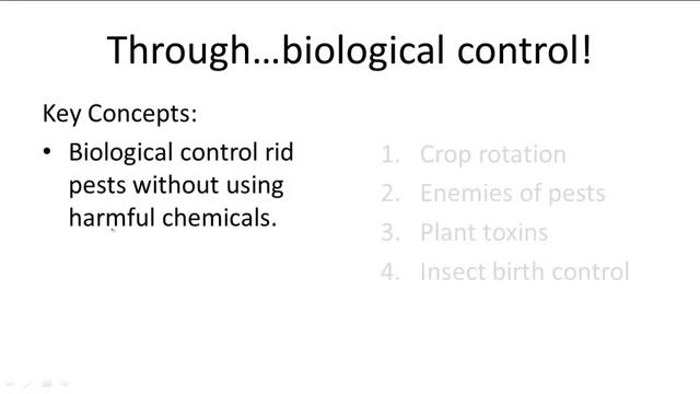 Pesticides and Biological Control