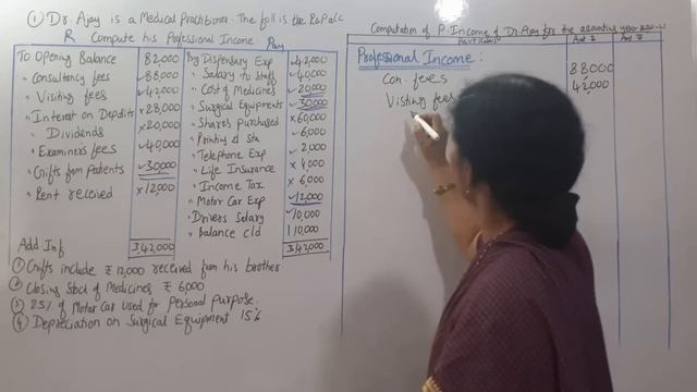 31. Income From Profession - Problem No: 1 From Income Tax Subject