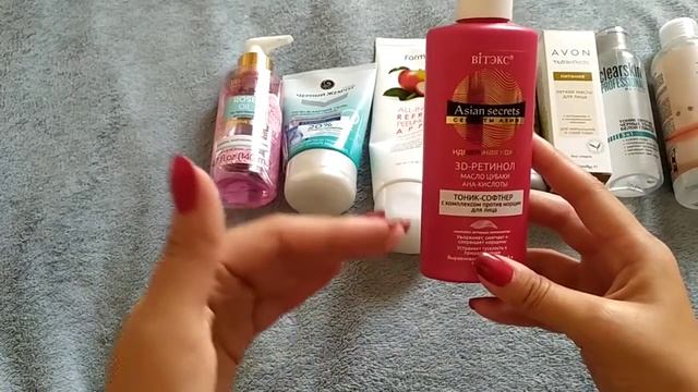 корейська косметика 😊 бюджетні знахідки для шкіри👍 тонік від прищів
