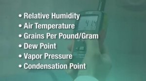 Extech Pinless Moisture Psychrometer Video