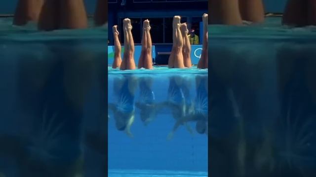 Очень сильное выступление девочек 💪 #синхронноеплавание #artisticswimming #россия #олимпиада