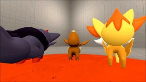 (Erafarty) Little fox pokemon fart contest