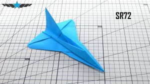 Как сделать истребитель SR-72 Blackbird из одного листа бумаги