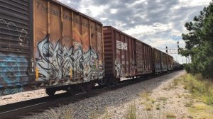 CSX M492-25 entering Hamlet Terminal @ CP Diesel Shop w/ Friendly Conductor