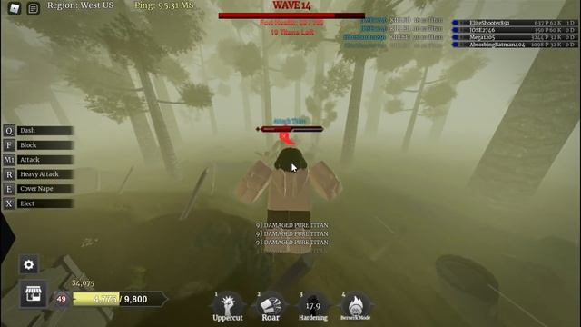 Eren Annie  Armin VS. 200 TITANS! Titan Warfare Survival!