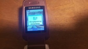 Samsung SGH-X300 Аккумулятор разряжен / Battery low