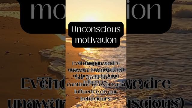 Unconscious motivation смотреть онлайн