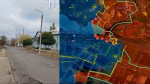 Карта боевых действий. Бои на восточной окраине Курахово и кадры из центра города