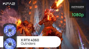 KFA2 X GeForce RTX 4060 Black | Outriders | 1080p (Full HD) разрешение