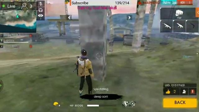 Free Fire Battleground Live Stream By Gaming God Mahakal