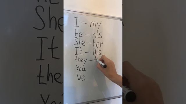 Притяжательные местоимения на английском#англяз #englishgrammar #английскийдляначинающих #english смотреть онлайн