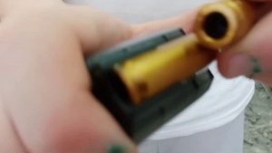 Новая пушка! обзор на M416/hk416 игрушка с вылетающими гильзами
