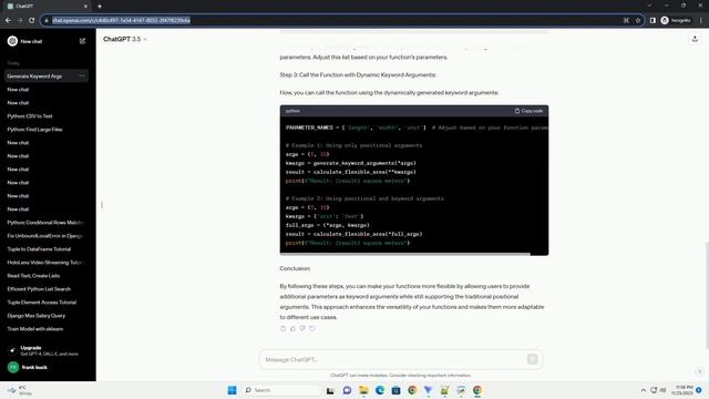 generate keyword arguments from positional arguments in python