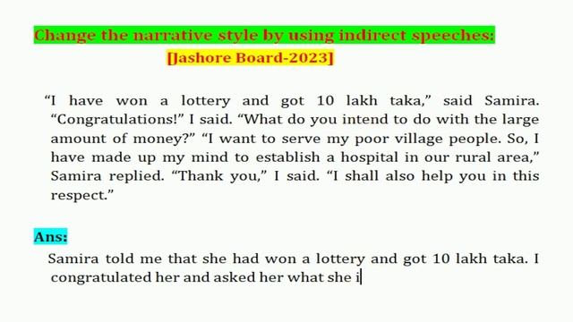 HSC || Passage Narration Practice | Jashore Board 2023 | Board Quest. Solution | EasyEnglishLearnin