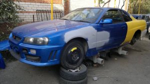 Кузовной ремонт NISSAN SKYLINE R34 / SKYLINE R34 GTT body repair