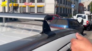 Митцубиси Оутландер 3. Установка багажника на крышу.