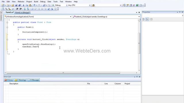 C# Open File Dialog Kullanımı - C # SHARP DERSLERİ смотреть онлайн