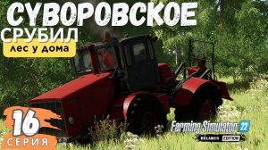 fs22 Суворовское 🏡| Рассуждаем об FS25 💰| Срубил лес у ДОМА 🚜| 16 серия ▶