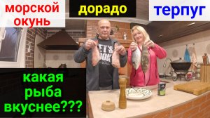 Три вида рыбы на углях. Какая рыба вкуснее? Терпуг. Дорадо. Морской окунь.