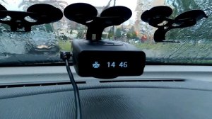 NEOLINE X-COP 7500s - коннект GPS - "на холодную", пасмурно