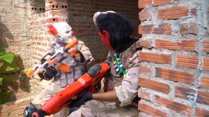 LTT Nerf Mod : Warriors SEAL MARINES Nerf Guns Fight Crime group SATAN Mask Destructor