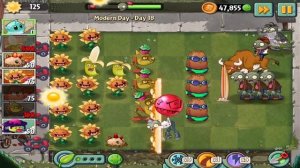Plants vs Zombies 2: Modern Day - Day 18 Walkthrough