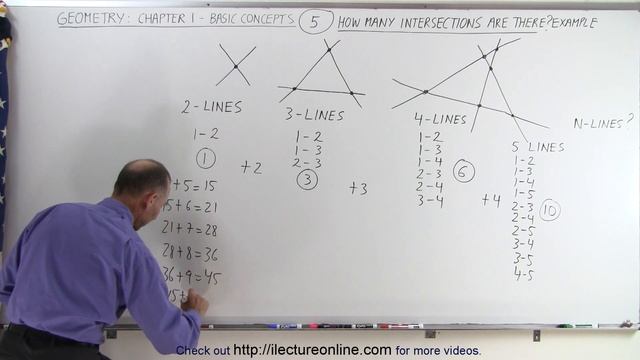 Geometry - Ch. 1: Basic Concepts (5 of 49) How Many Intersections are There? Example