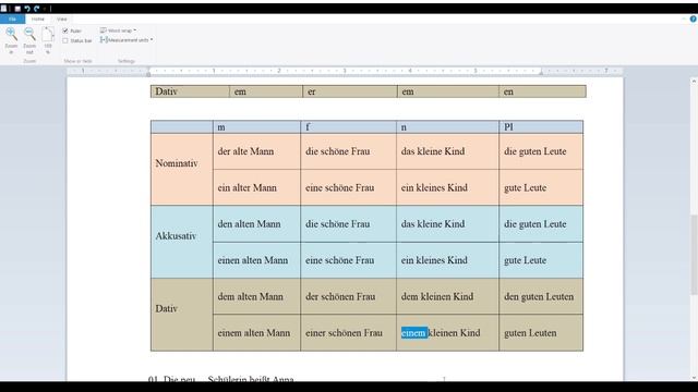 Germanski jazik/германски јазик - Деклинација (измена) на придавки во германски јазик смотреть онлайн