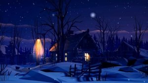 Рождественская Ночь | Winter Night | House | Snowfall - Живые Обои