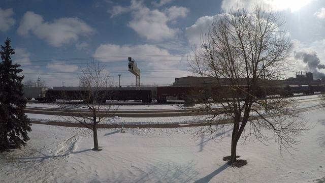 BCRAIL trails on a CN manifest train. 2/7/18