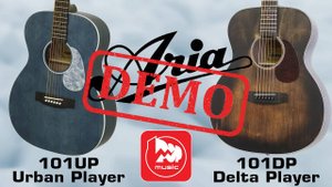 Акустические гитары ARIA-101UP и ARIA-101DP - демонстрация звучания