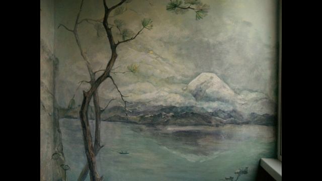 роспись стены люджии фудзияма