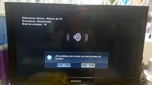 Samsung plasma TV startup/shutdown/sound test